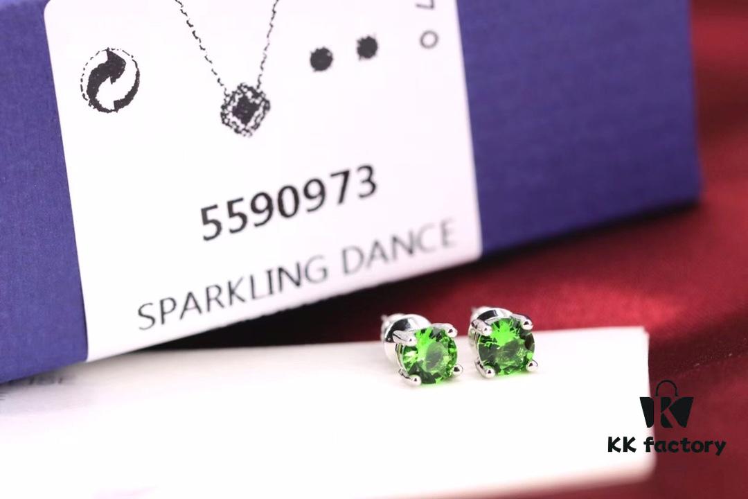 692fbff099f2d84055c880e4 New Arrival💗 Wang Yibo Cover Edition Swarovski Green Dancing Crystal Clover Single Diamond Set