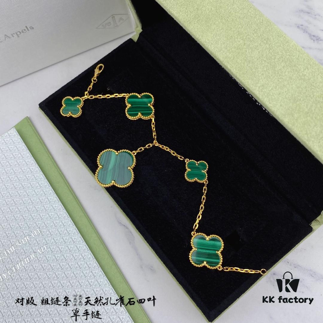 692fbff499f2d84055c880eb Newly Upgraded Version Compatible with 925 Natural Malachite VCA New Five-Petal Four-Leaf Clover Bracelet, High-End Market Edition! 1:1 High-Quality Custom 925 Sterling Silver, VCA Van Cleef & Arpels Limited Edition Four-Leaf Clover Leaves, Store Exclusive Limited Model, Perfect for Travel, an Absolute Must-Have. Original Lobster Clasp, Top-Tier Quality Available on Market