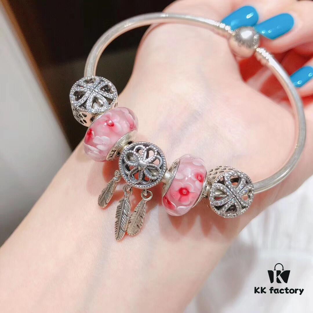 692fbff599f2d84055c880ed Pandora Pink Peach Blossom Fairy Dream Catcher New Arrival! High-Quality Replica with Authentic Materials, Perfect Craftsmanship Comparable to Original