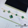692fbff699f2d84055c880ef Newly Upgraded Version Compatible with 925 Natural Malachite VCA New Five-Petal Four-Leaf Clover Bracelet, High-End Market Edition! 1:1 High-Quality Custom 925 Sterling Silver, VCA Van Cleef & Arpels Limited Edition Four-Leaf Clover Leaves, Store Exclusive Limited Model, Perfect for Travel, an Absolute Must-Have. Original Lobster Clasp, Top-Tier Quality Available on Market