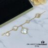 Newly Upgraded Version 1:1 High-End Custom 925 Sterling Silver VCA Five-Petal Clover Bracelet Limited Edition