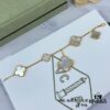 Newly Upgraded Version 1:1 High-End Custom 925 Sterling Silver VCA Five-Petal Clover Bracelet Limited Edition