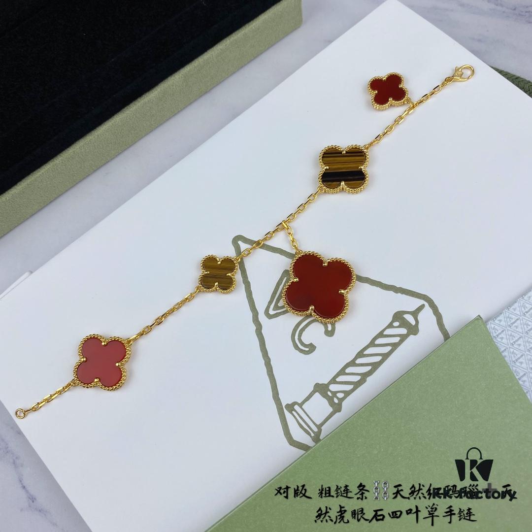 692fc00299f2d84055c88104 Newly Upgraded Version 925 VCA New Five-Petal Four-Leaf Clover Bracelet, High-End Market Edition! 1:1 High-Quality Custom 925 Sterling Silver VCA Van Cleef & Arpels Limited Edition Four-Leaf Clover Leaf Bracelet, Perfect for Travel, Must-Have Accessory. Original Lobster Clasp, Highest Quality Available on Market