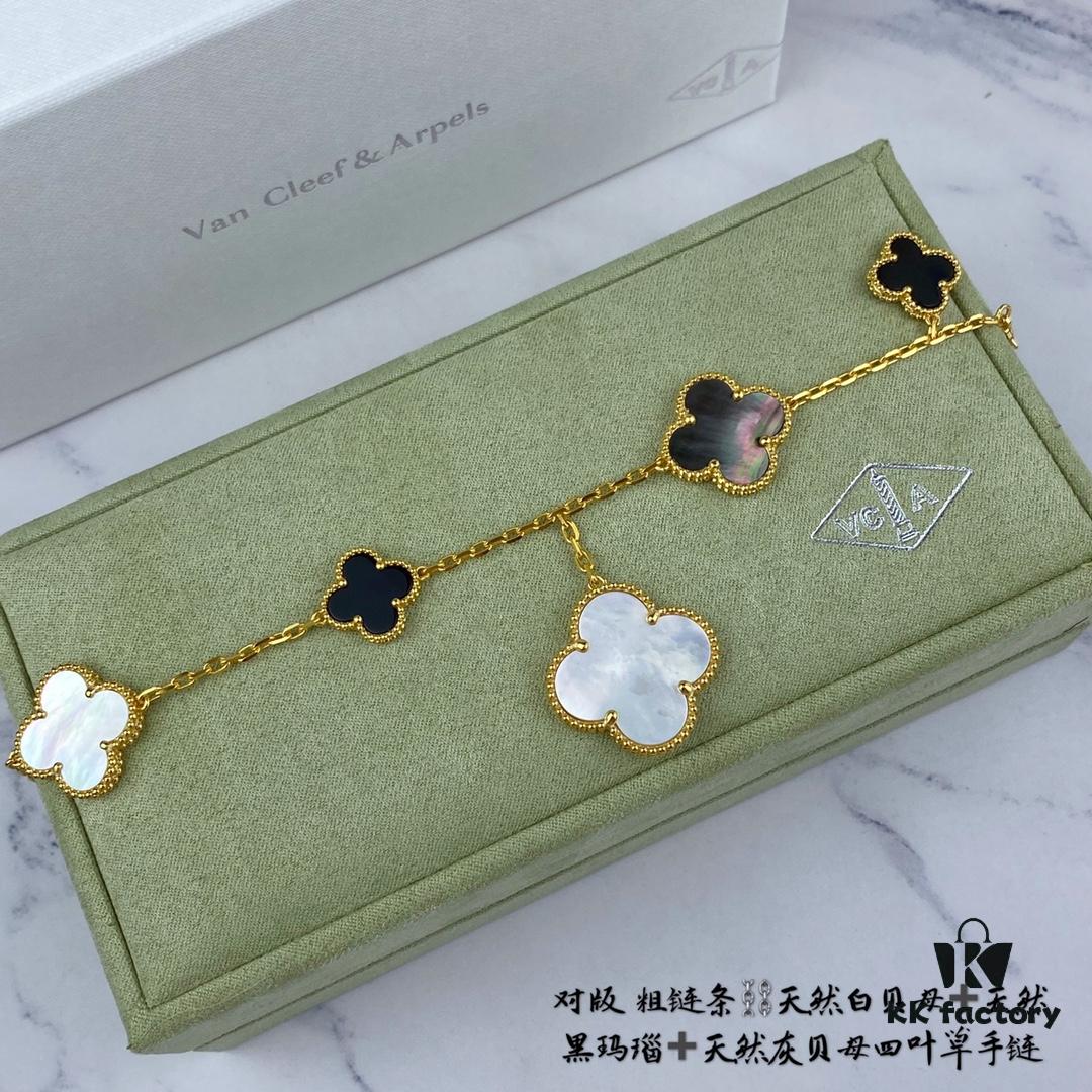 692fc00699f2d84055c8810a Newly Upgraded Version 925 VCA New Five-Petal Four-Leaf Clover Bracelet, High-End Market Edition! 1:1 High-Quality Custom 925 Sterling Silver VCA Van Cleef & Arpels Limited Edition Four-Leaf Clover Leaves, Perfect for Travel, Must-Have Item. Original Lobster Clasp