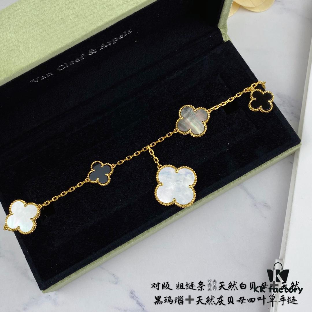 692fc00799f2d84055c8810b Newly Upgraded Version 925 VCA New Five-Petal Four-Leaf Clover Bracelet, High-End Market Edition! 1:1 High-Quality Custom 925 Sterling Silver VCA Van Cleef & Arpels Limited Edition Four-Leaf Clover Leaves, Perfect for Travel, Must-Have Item. Original Lobster Clasp