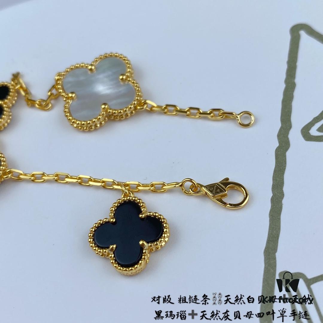 692fc00999f2d84055c8810f Newly Upgraded Version 925 VCA New Five-Petal Four-Leaf Clover Bracelet, High-End Market Edition! 1:1 High-Quality Custom 925 Sterling Silver VCA Van Cleef & Arpels Limited Edition Four-Leaf Clover Leaves, Perfect for Travel, Must-Have Item. Original Lobster Clasp
