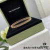 692fc00d99f2d84055c88118 New High-End Custom VCA Van Cleef & Arpels Beaded Full Diamond Narrow Bracelet