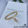 692fc00e99f2d84055c88119 New High-End Custom VCA Van Cleef & Arpels Beaded Full Diamond Narrow Bracelet