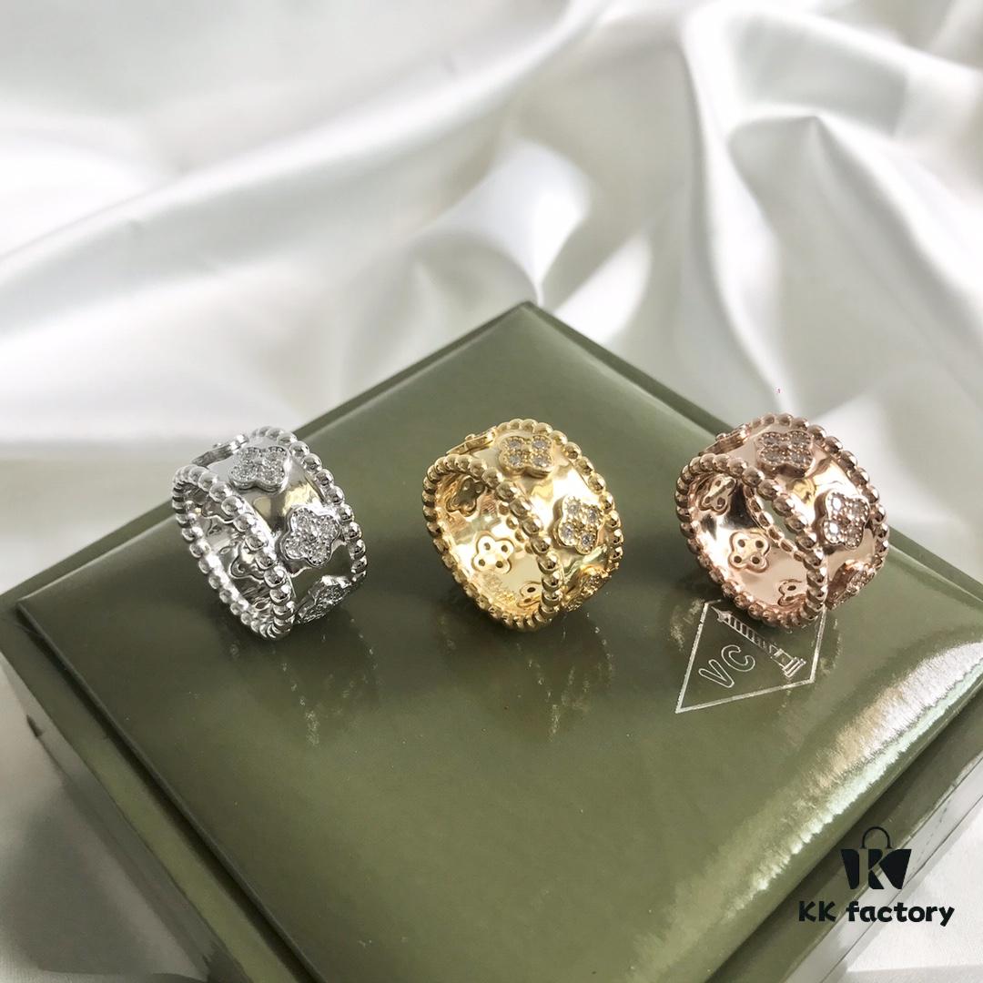Luxurious VCA [Love] Kaleidoscope Ring - High-End Design, Exquisite Craftsmanship, Authentic Detailing