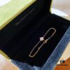 VCA Counter Version Classic Small 9mm Four-Leaf Clover Sterling Silver 925 Bracelet