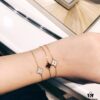 VCA Counter Version Classic Small 9mm Four-Leaf Clover Sterling Silver 925 Bracelet