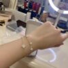 VCA Counter Version Classic Small 9mm Four-Leaf Clover Sterling Silver 925 Bracelet