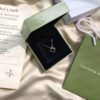 692fc02099f2d84055c8813b Van Cleef & Arpels VCA Alhambra Black Onyx Necklace in Silver Plated with Gold