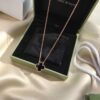 692fc02299f2d84055c88140 Van Cleef & Arpels VCA Alhambra Black Onyx Necklace in Silver Plated with Gold