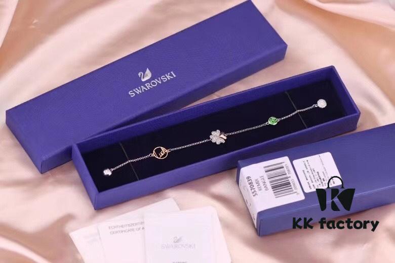 692fc02799f2d84055c8814b New Arrival 💗 Swarovski Lucky Full Diamond Clover Magnetic Bracelet