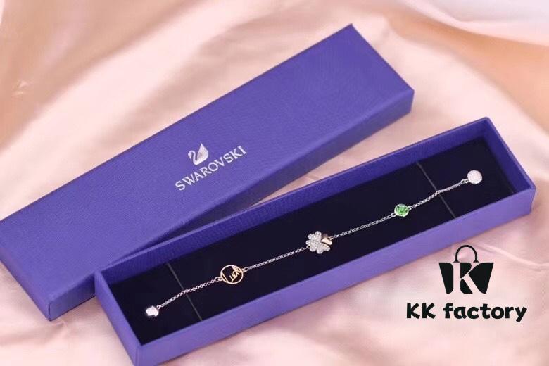 692fc02a99f2d84055c8814f New Arrival 💗 Swarovski Lucky Full Diamond Clover Magnetic Bracelet