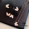 692fc02f99f2d84055c8815b VCA Fairy Set: Necklace, Stud Earrings, Ring - Ethereal Butterfly Design (Nationwide Free Shipping with Gift Packaging)