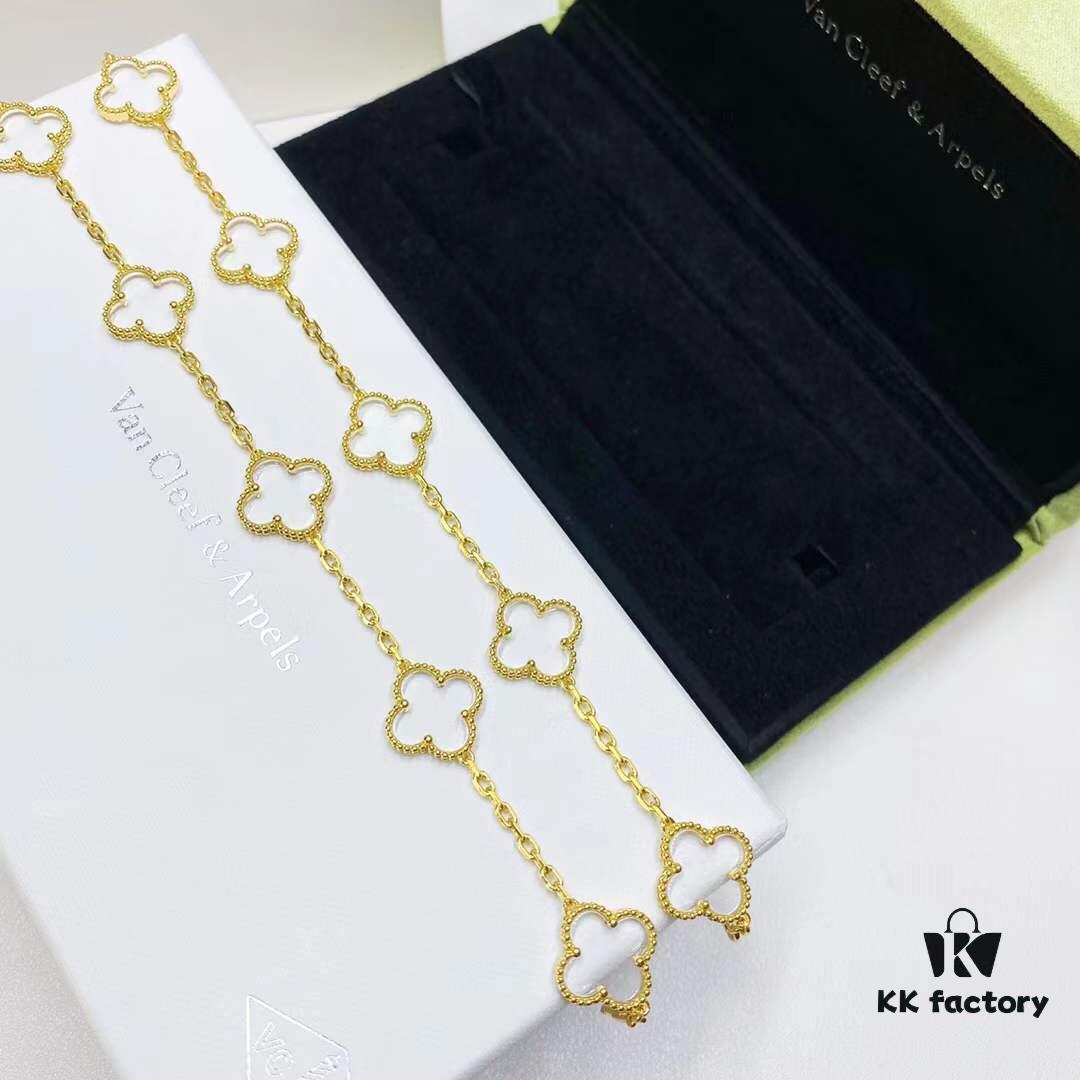692fc04199f2d84055c88181 VCA Van Cleef & Arpels Anniversary Limited Transparent Clear Quartz Five-Petal Bracelet in V Gold with Thick Gold Plating, Set with Natural Clear Quartz, Exuding a Transparent and Crystal-Clear Elegance – Truly Unique! This Summer's Exclusive Release, an Artistic Masterpiece. Perfect for Elegant Ladies with Fair, Delicate Hands. Grab Yours Now 💅