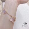 692fc04699f2d84055c8818b VCA Van Cleef & Arpels Natural Pink Mother-of-Pearl Five-Flower Bracelet