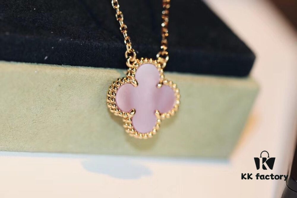 692fc04699f2d84055c8818c VCA New Alhambra Pink Shell Necklace, High-End Market Version! 1:1 Premium Custom 925 Sterling Silver, VCA Van Cleef & Arpels Limited Edition Clover Leaf, Store Exclusive Limited Model, Perfect for Travel, Absolute Must-Have. Original Lobster Clasp