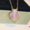 692fc04699f2d84055c8818c VCA New Alhambra Pink Shell Necklace, High-End Market Version! 1:1 Premium Custom 925 Sterling Silver, VCA Van Cleef & Arpels Limited Edition Clover Leaf, Store Exclusive Limited Model, Perfect for Travel, Absolute Must-Have. Original Lobster Clasp
