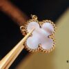 692fc04e99f2d84055c88192 VCA New Alhambra Pink Shell Necklace, High-End Market Version! 1:1 Premium Custom 925 Sterling Silver, VCA Van Cleef & Arpels Limited Edition Clover Leaf, Store Exclusive Limited Model, Perfect for Travel, Absolute Must-Have. Original Lobster Clasp