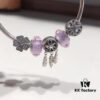 692fc06499f2d84055c881b7 Pandora Pandora Silver Wire Purple Hollow Dream Catcher New Arrival!