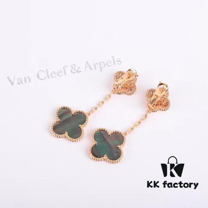 692fc06c99f2d84055c881cc New Four-Leaf Clover Gray Pearl Stud Earrings, Premium White and Rich Aesthetic Color, Very Eye-Catching!