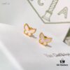 692fc06e99f2d84055c881d0 New Color ️ Van Cleef & Arpels Alhambra Small Butterfly Stud Earrings, 925 Silver Version, Original Mold Design, Internal Data Processing, Identical in Shape, Size, Weight and Color to Boutique Authentic Version – Made of 925 Sterling Silver with Vacuum Electroplated 18K Gold, Pendant: 0.9cm