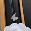 692fc08699f2d84055c881f5 Van Cleef & Arpels Two Butterfly Diamond Collar Necklace, S925 Silver with Hand-Set Brilliant Diamonds