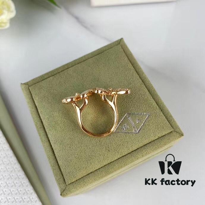 Van Cleef & Arpels VCA-inspired Butterfly Ring