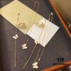 692fc09099f2d84055c88204 VCA Van Cleef & Arpels Natural White Mother-of-Pearl Butterfly Necklace, Bracelet, Ring, Original Clasp, Authentic Logo, Available in Rose Gold and Yellow Gold