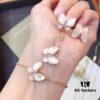 692fc09199f2d84055c88206 VCA Van Cleef & Arpels Natural White Mother-of-Pearl Butterfly Necklace, Bracelet, Ring, Original Clasp, Authentic Logo, Available in Rose Gold and Yellow Gold