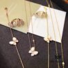 692fc09299f2d84055c88207 VCA Van Cleef & Arpels Natural White Mother-of-Pearl Butterfly Necklace, Bracelet, Ring, Original Clasp, Authentic Logo, Available in Rose Gold and Yellow Gold