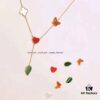 692fc0a099f2d84055c88219 Van Cleef & Arpels VCA Wildflower 🌺 Irregular Tassel Sexy Necklace High-End Custom 925 Sterling Silver Fine Craftsmanship Natural Agate Made
