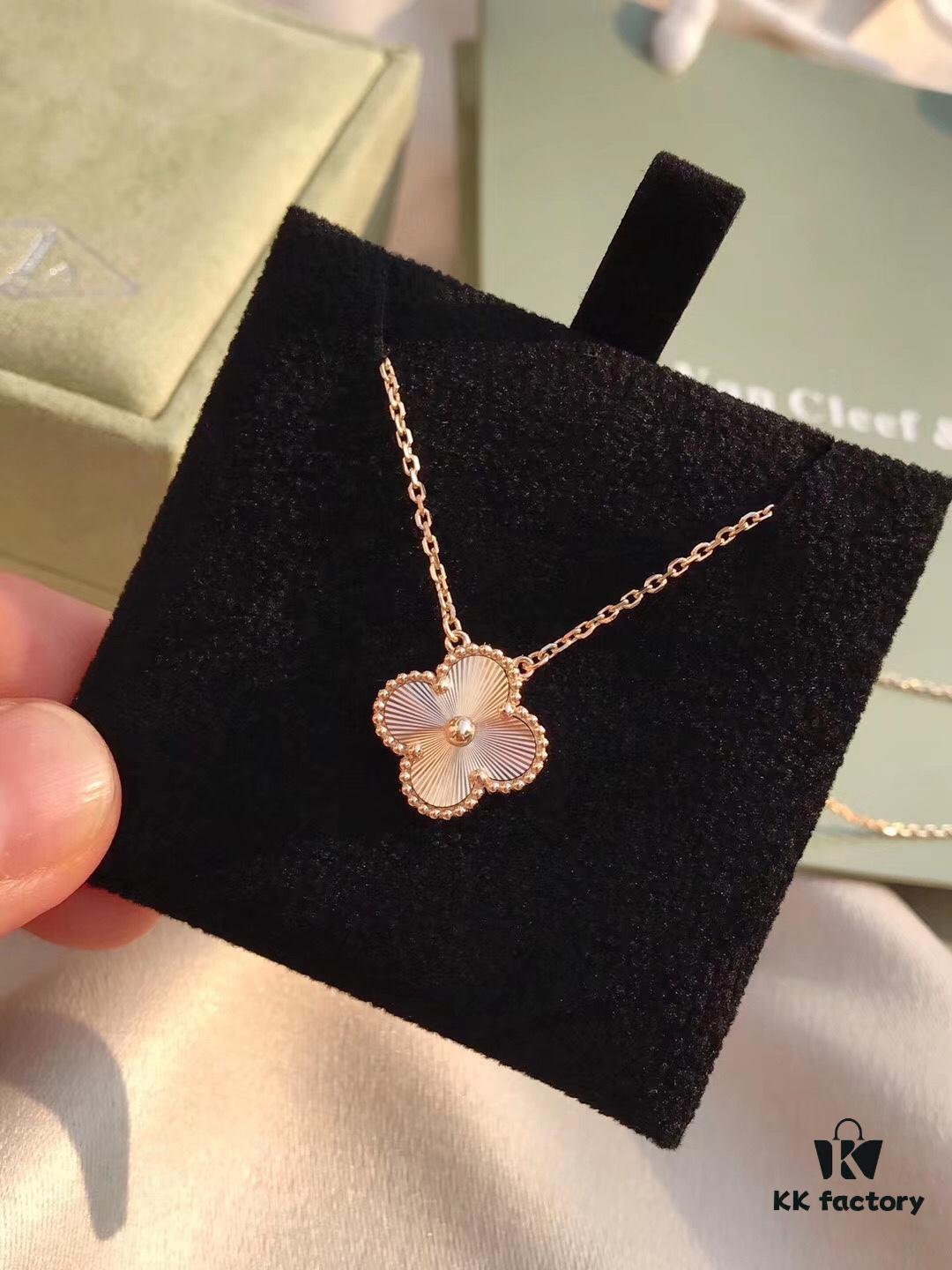 692fc0ad99f2d84055c88227 Van Cleef & Arpels Vintage Alhambra Limited Edition Millegrained Necklace, S925 Silver with Thick 18K Gold Plating