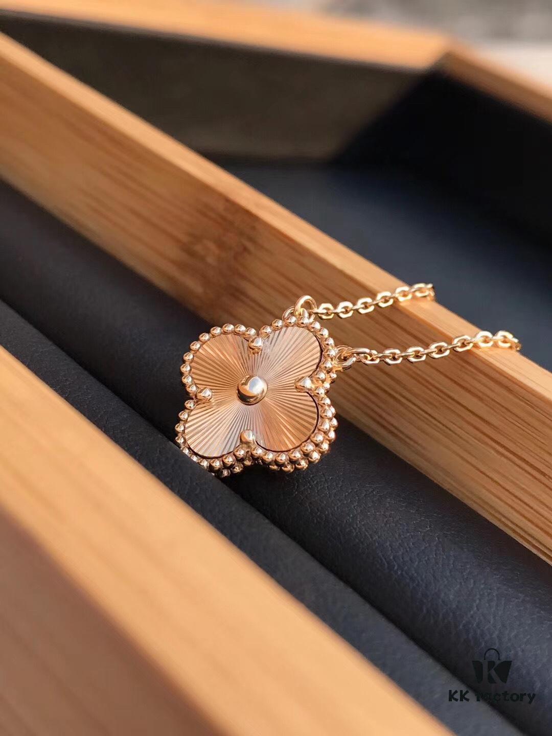 692fc0b599f2d84055c88235 Van Cleef & Arpels Vintage Alhambra Limited Edition Millegrained Necklace, S925 Silver with Thick 18K Gold Plating