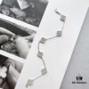 692fc0b699f2d84055c88239 Mini Four-Leaf Clover Full Diamond Bracelet and Necklace in V-Gold and Silver, Single Flower and Six-Flower Designs Available