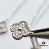 692fc0bd99f2d84055c88248 Mini Four-Leaf Clover Full Diamond Set, V Gold Plated Bracelet and Necklace with Single or Six Flowers