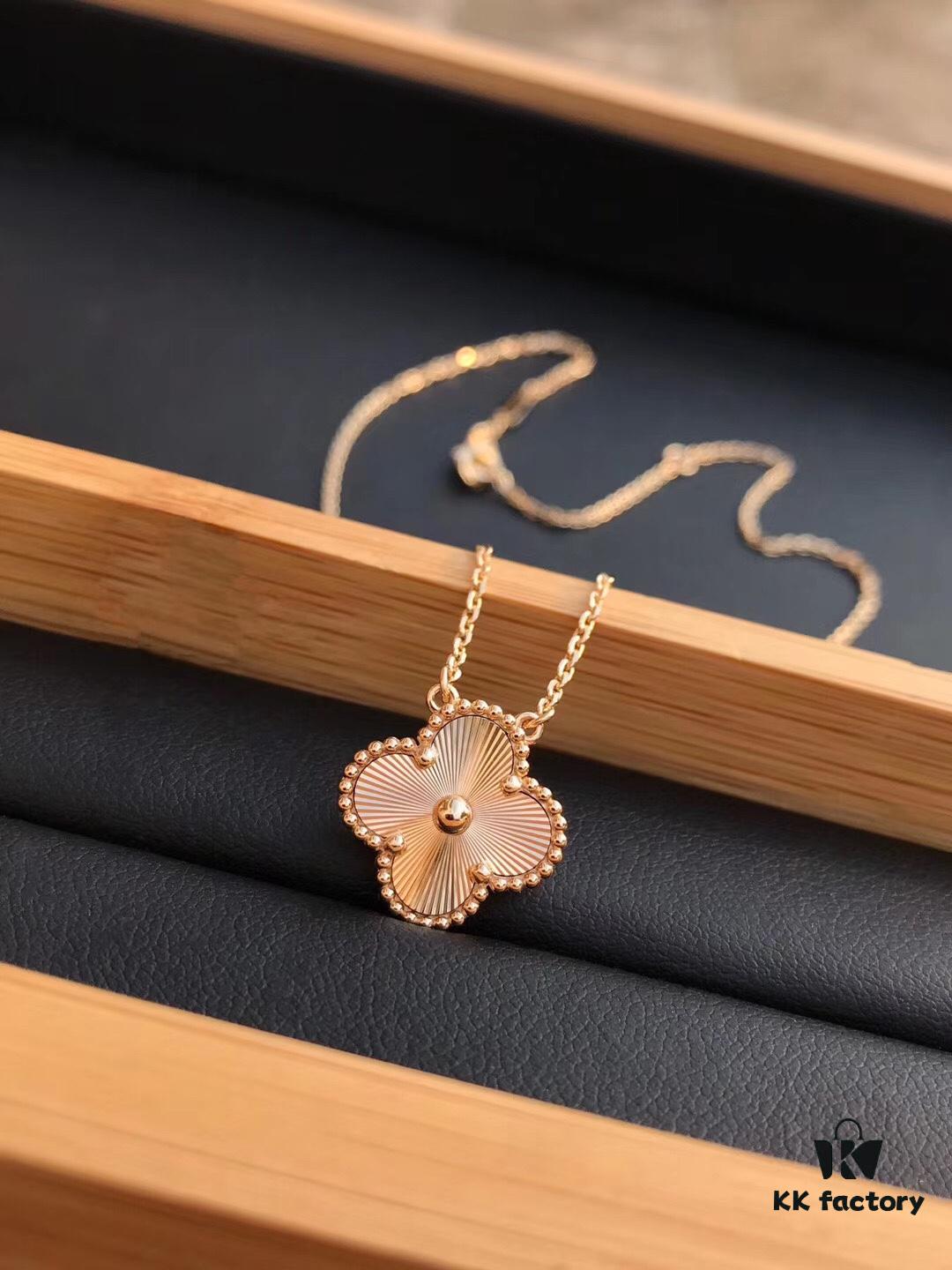 692fc0bf99f2d84055c8824a Van Cleef & Arpels Vintage Alhambra Limited Edition Millegrained Necklace, S925 Silver with Thick 18K Gold Plating