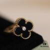 692fc0c699f2d84055c8825a In-Stock Release: Red Carnelian, Malachite, Black Onyx, White Mother of Pearl — VC@ Clover Diamond Ring