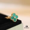 692fc0c799f2d84055c8825c In-Stock Release: Red Carnelian, Malachite, Black Onyx, White Mother-of-Pearl —【VC@ Clover Diamond Ring】