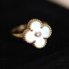 In-Stock Release: Red Carnelian, Malachite, Black Onyx, White Mother-of-Pearl — [VC@ Clover Diamond Ring]