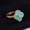 692fc0c899f2d84055c88260 In-Stock Release: Red Carnelian, Malachite, Black Onyx, White Mother-of-Pearl —【VC@ Clover Diamond Ring】