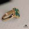 692fc0cb99f2d84055c88265 In-Stock Release: Red Carnelian, Malachite, Black Onyx, White Mother-of-Pearl —【VC@ Clover Diamond Ring】