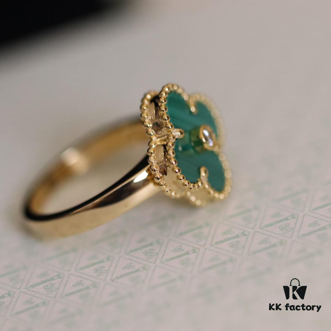 692fc0cb99f2d84055c88265 In-Stock Release: Red Carnelian, Malachite, Black Onyx, White Mother-of-Pearl —【VC@ Clover Diamond Ring】