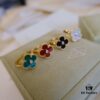 In-Stock Release: Red Carnelian, Malachite, Black Onyx, White Mother-of-Pearl — [VC@ Clover Diamond Ring]