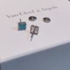 New Style: Turquoise and White Mother of Pearl Mini Four-Leaf Clover Stud Earrings