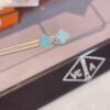 New Style: Turquoise and White Mother of Pearl Mini Four-Leaf Clover Stud Earrings