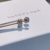 New Style: Turquoise and White Mother of Pearl Mini Four-Leaf Clover Stud Earrings